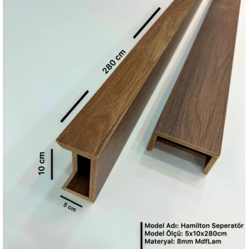 Hamilton Seperatör Bölme Profili 5cmx10cmx280cm