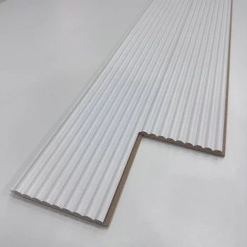 Beyaz Wave Mdf Lambri Duvar Paneli 15cmx280cm