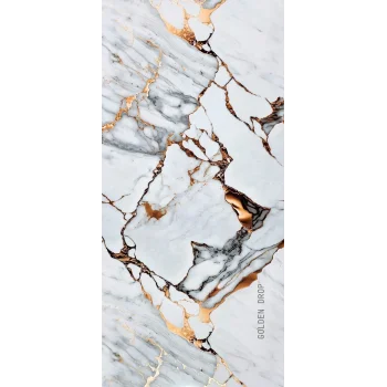 Golden Drop Mermer Desenli Pvc Duvar Paneli 1220x2440x2.2