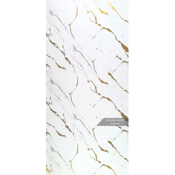 Golden Wave Desenli Pvc Duvar Paneli 122cmx244cm