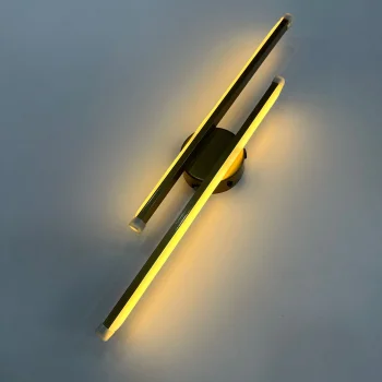 Gold Çift Yönlü Şarjlı Led Aplik Gün Işığı 50cm