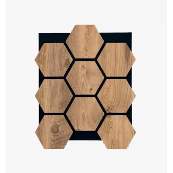 Hexagon Akustik Altıgen Duvar Paneli Çam - 65cmx80cm