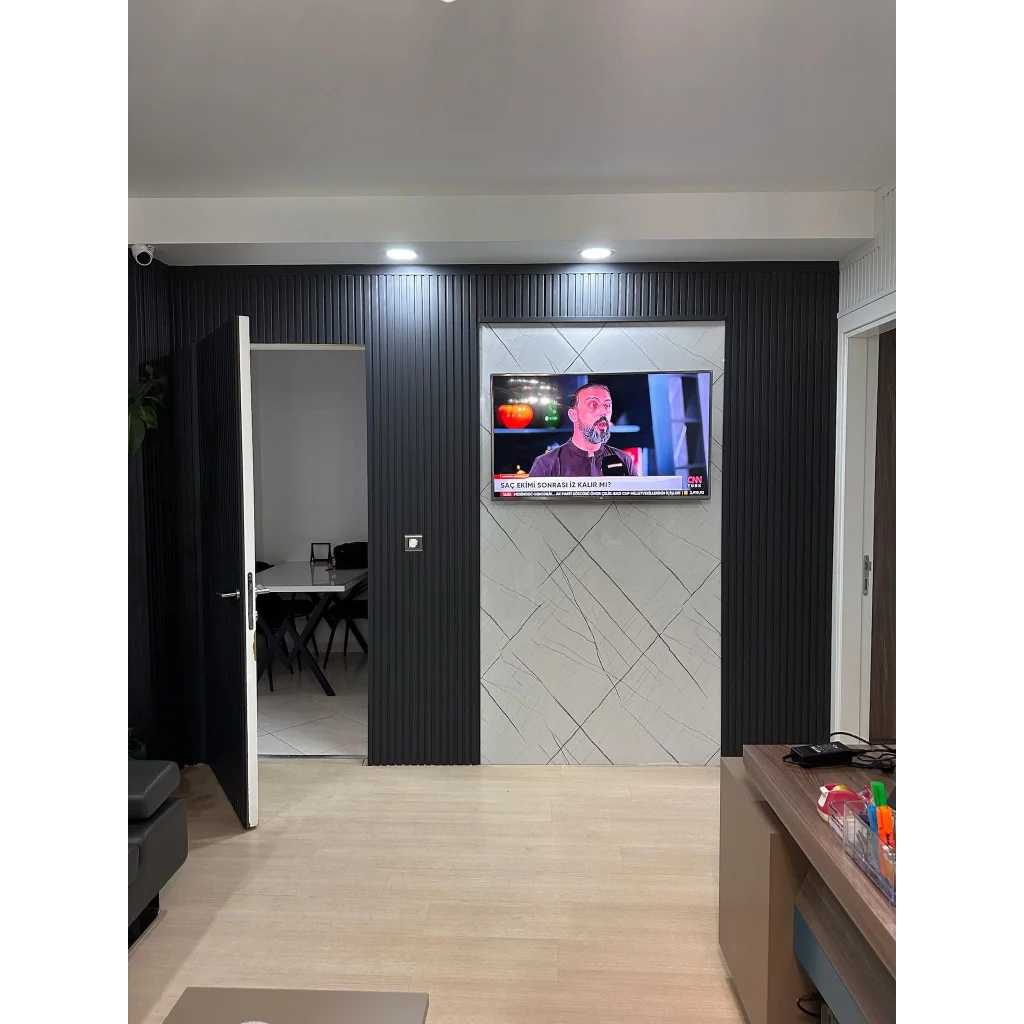 Antrasit Mdf Duvar Lambri Panel 12cmx275cm (12mm)