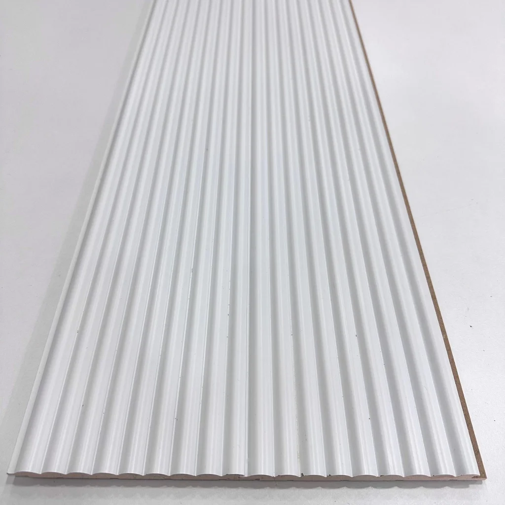 Beyaz Wave Mdf Lambri Duvar Paneli 15cmx280cm