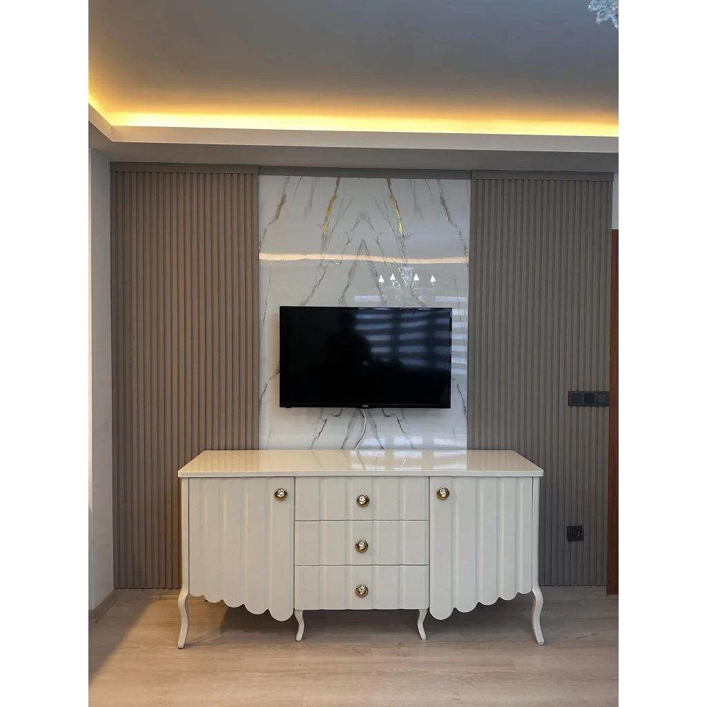 Fırtına Gri Mdf Duvar Lambri Panel 12cmx275cm (12mm)