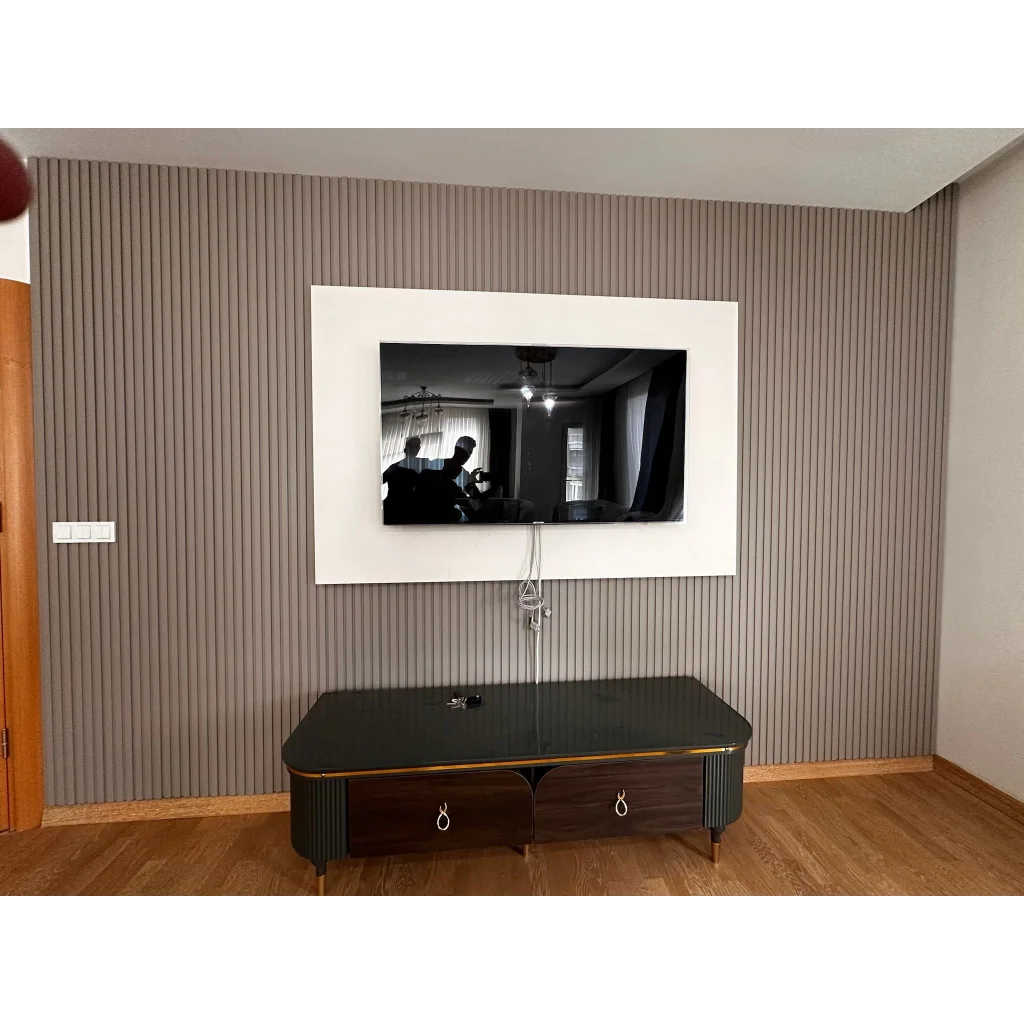 Fırtına Gri Mdf Duvar Lambri Panel 12cmx275cm (12mm)