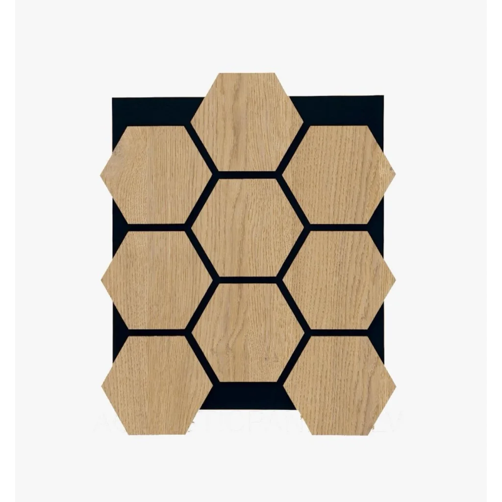 Hexagon Akustik Altıgen Duvar Paneli Karina 65cmx80cm