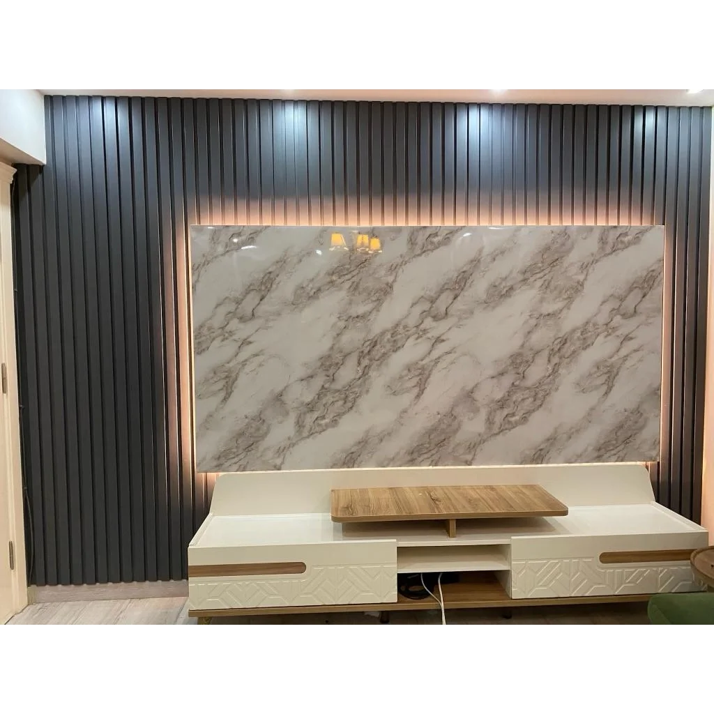 Ice Berg Beige Mermer Desenli Pvc Duvar Paneli 122cmx244cm