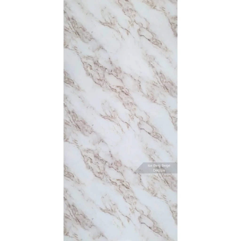 Ice Berg Beige Mermer Desenli Pvc Duvar Paneli 122cmx244cm