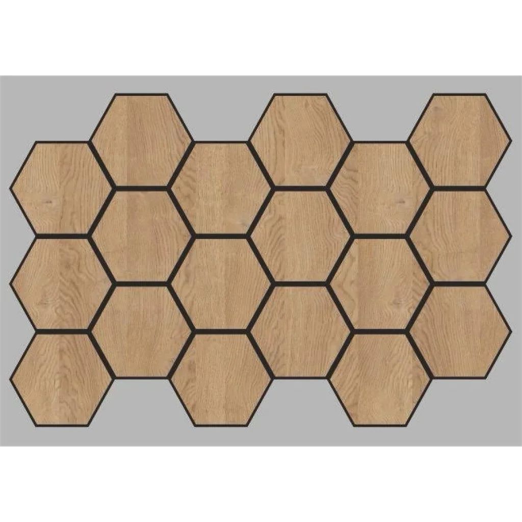 Jr.Hexagon Akustik Duvar Paneli Karina 55x87 cm
