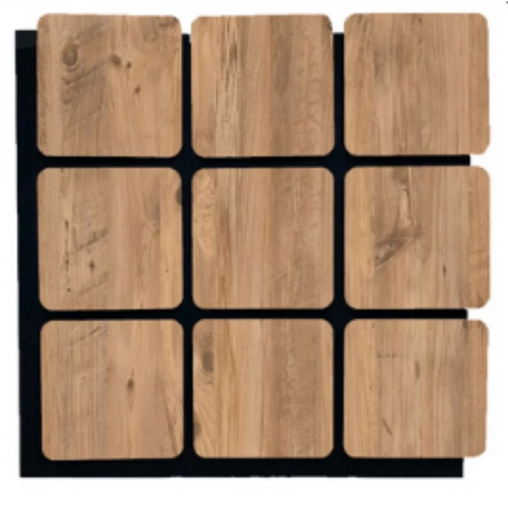 Kare Akustik Altıgen Duvar Paneli Çam 60cmx60cm