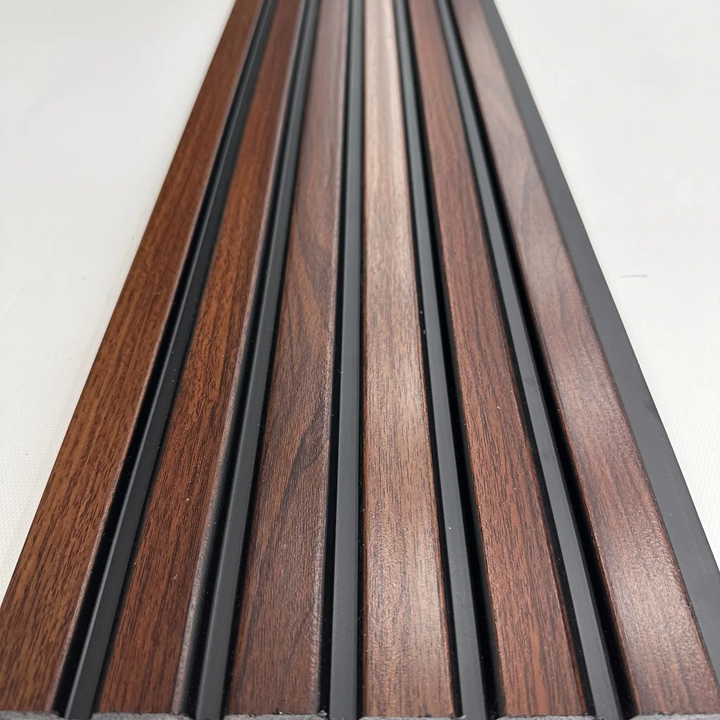 Koyu Ceviz Polimer Lambri Duvar ve Tavan Paneli - 12mm