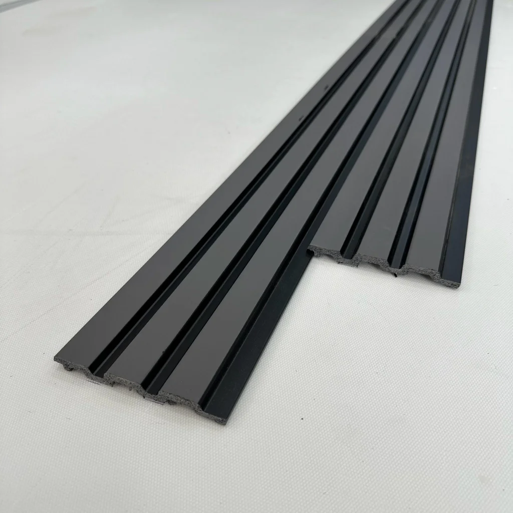 Siyah Antrasit Polimer Lambri Duvar ve Tavan Paneli - 12mm