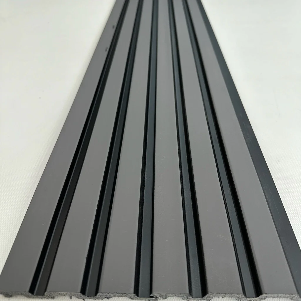 Siyah Antrasit Polimer Lambri Duvar ve Tavan Paneli - 12mm