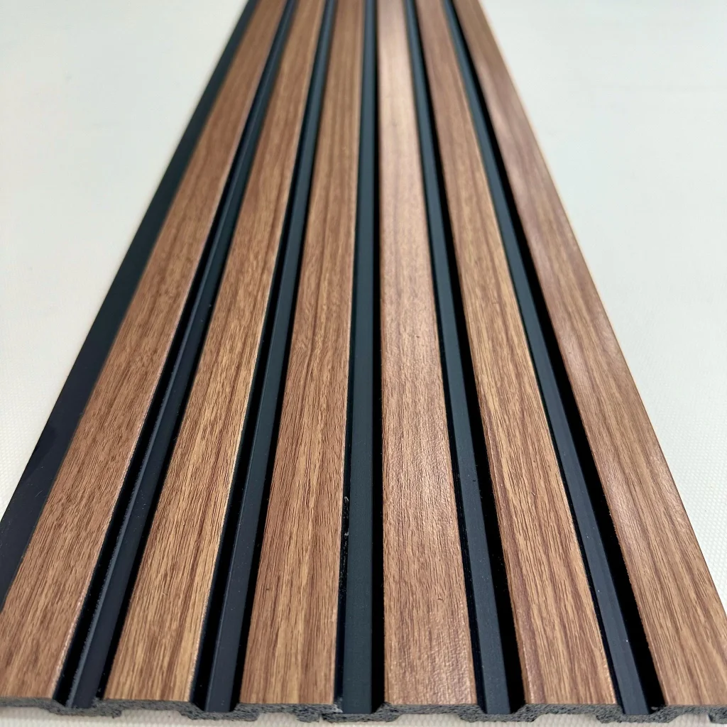 Siyah Ceviz Polimer Lambri Duvar ve Tavan Paneli - 12mm