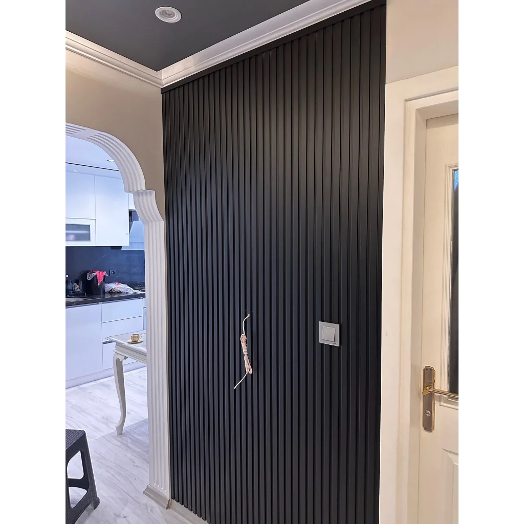 Siyah Mdf Duvar Lambri Panel 12cmx275cm (12mm)