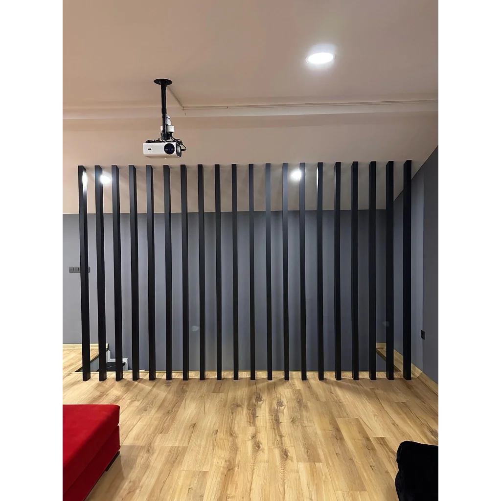 Siyah Seperatör Bölme Profili 5cmx8cmx280cm