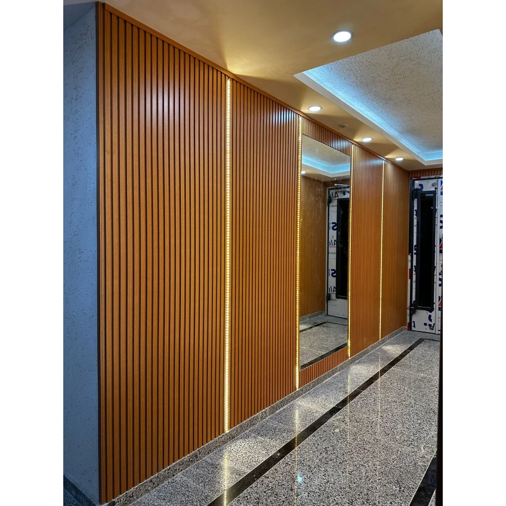 Teak Mdf Duvar Lambri Panel 12cmx275cm (12mm)