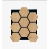 Hexagon Akustik Altıgen Duvar Paneli Meşe 65cmx80cm