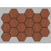 Jr.Hexagon Akustik Duvar Paneli Ceviz 55x87 cm