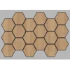 Jr.Hexagon Akustik Duvar Paneli Karina 55x87 cm