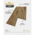 Meşe Tetra Mdf Lambri Duvar Paneli 15cmx280cm