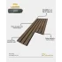Çam Pvc Duvar ve Tavan Lambri- 12cm