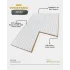 Beyaz Cloe Mdf Lambri Duvar Paneli 15cmx280cm