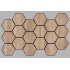 Jr.Hexagon Akustik Duvar Paneli Sonoma 55x87 cm