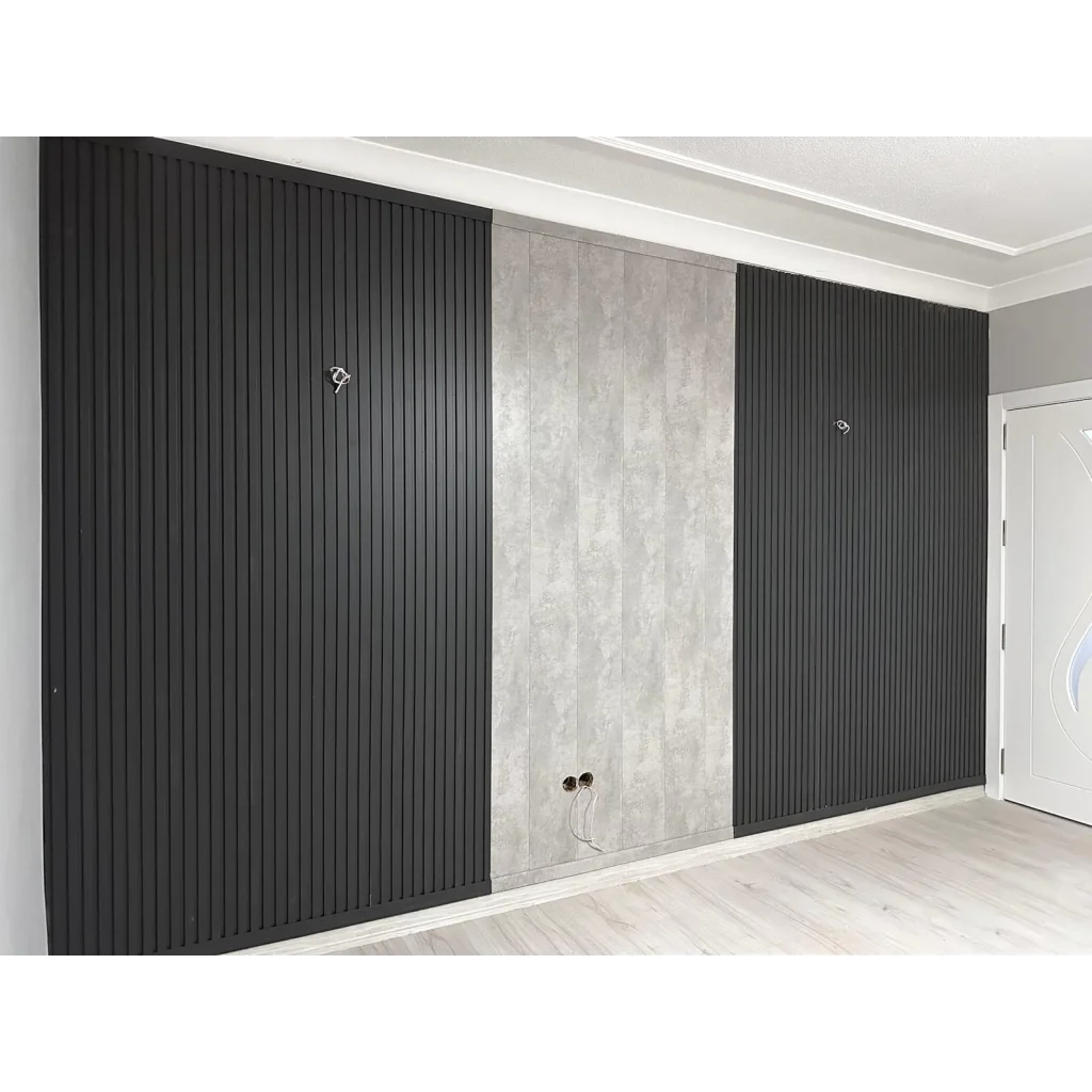 Antrasit Mdf Duvar Lambri Panel 12cmx275cm (12mm)