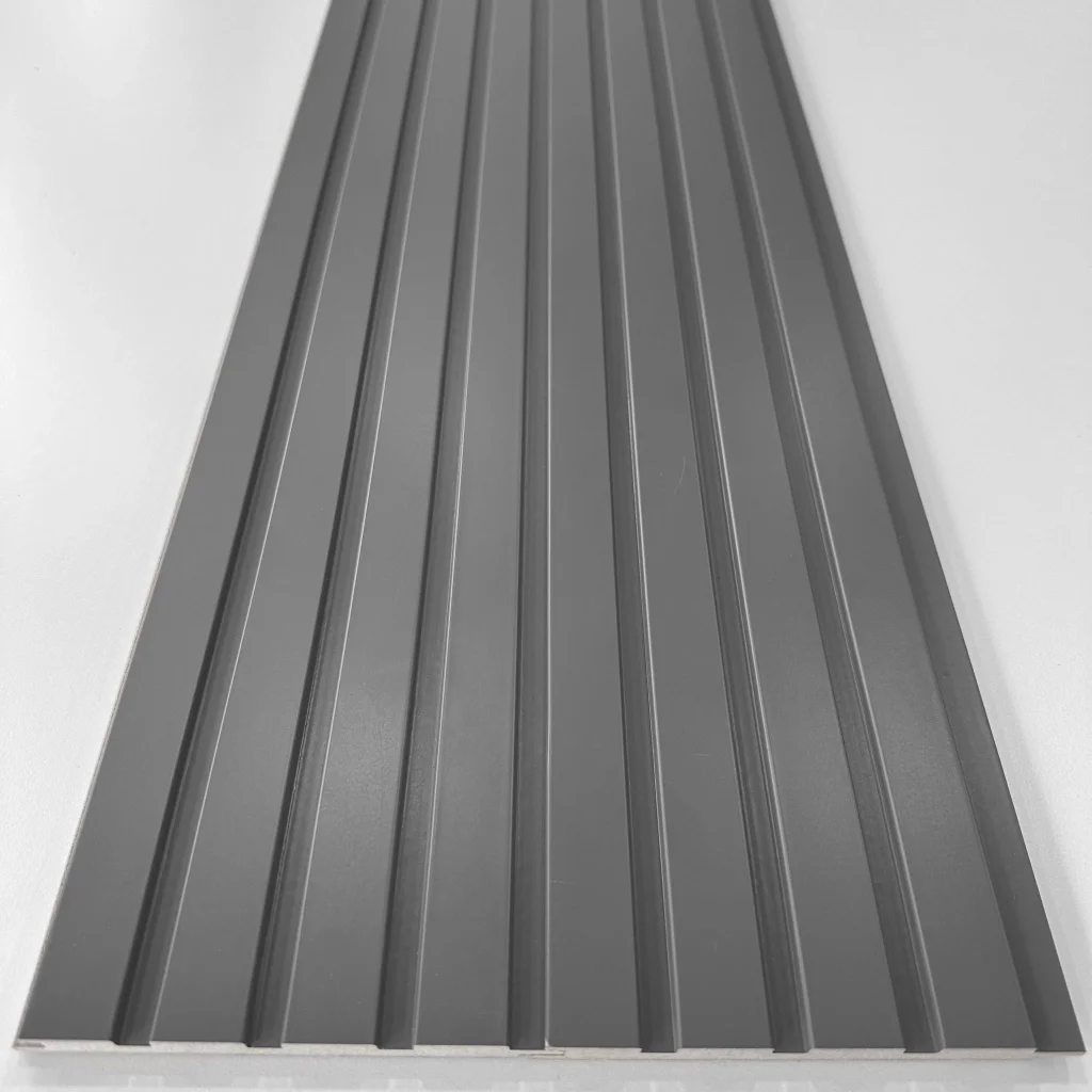 Linyit Tetra Antrasit Mdf Lambri Duvar Paneli 15cmx280cm