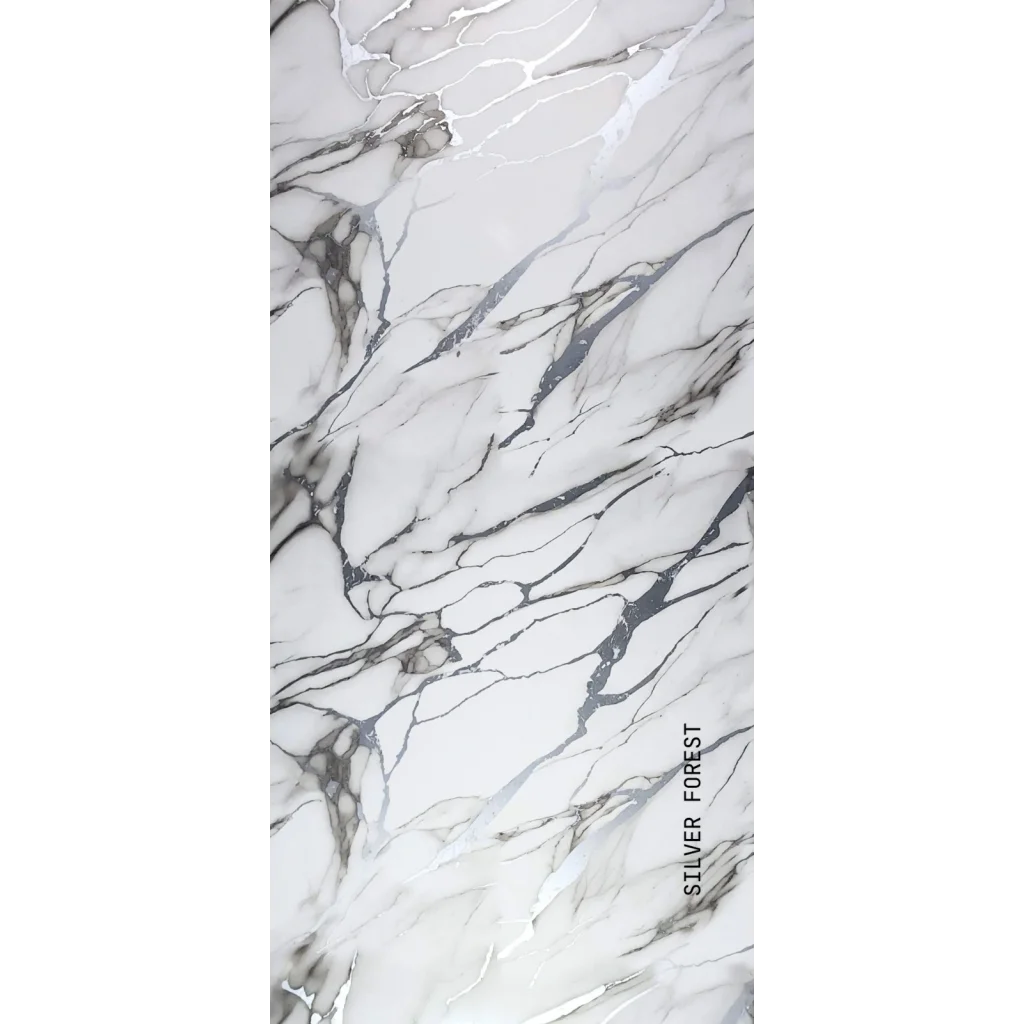 Silver Forest Mermer Desenli Pvc Duvar Paneli 1220x2440x2.2