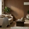 Hareli Ceviz Atlas Mdf Lambri Duvar Paneli 12cmx275cm