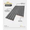 Linyit Tetra Antrasit Mdf Lambri Duvar Paneli 15cmx280cm