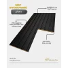Siyah Tetra Mdf Lambri Duvar Paneli 15cmx280cm