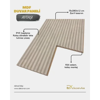Aytaşı Cloe Mdf Lambri Duvar Paneli 15cmx280cm