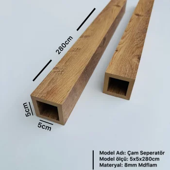 Atlantik Çam Seperatör Bölme Profili 5cmx5cmx280cm