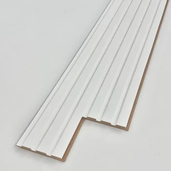 Beyaz Atlas Mdf Lambri Duvar Paneli 12cmx275cm
