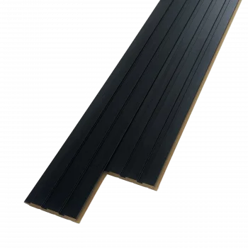 Siyah Atlas Mdf Lambri Duvar Paneli 12cmx275cm