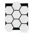 Hexagon Akustik Altıgen Duvar Paneli Beyaz 65cmx80cm