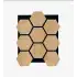 Hexagon Akustik Altıgen Duvar Paneli Meşe 65cmx80cm