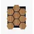 Hexagon Akustik Altıgen Duvar Paneli Teak- 65cmx80cm