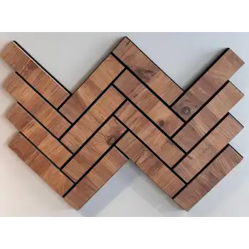 Çam Mozaik Akustik Duvar Paneli 56cmx76cm