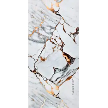 Golden Drop Mermer Desenli Pvc Duvar Paneli 1220x2440x2.2