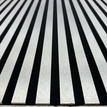 Gümüş Keçeli Slim Duvar Kaplama Paneli 100cmx280cm