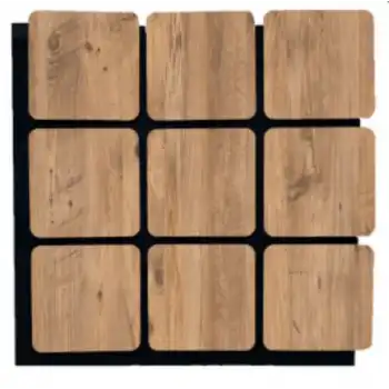 Kare Akustik Altıgen Duvar Paneli Çam 60cmx60cm