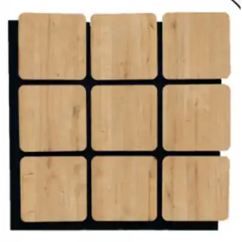 Kare Akustik Altıgen Duvar Paneli Safir Meşe 60cmx60cm