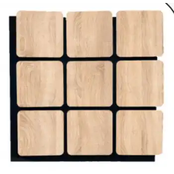 Kare Akustik Altıgen Duvar Paneli Sonoma 60cmx60cm