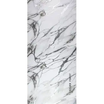 Silver Forest Mermer Desenli Pvc Duvar Paneli 1220x2440x2.2