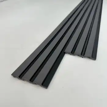 Siyah Antrasit Polimer Lambri Duvar ve Tavan Paneli - 12mm